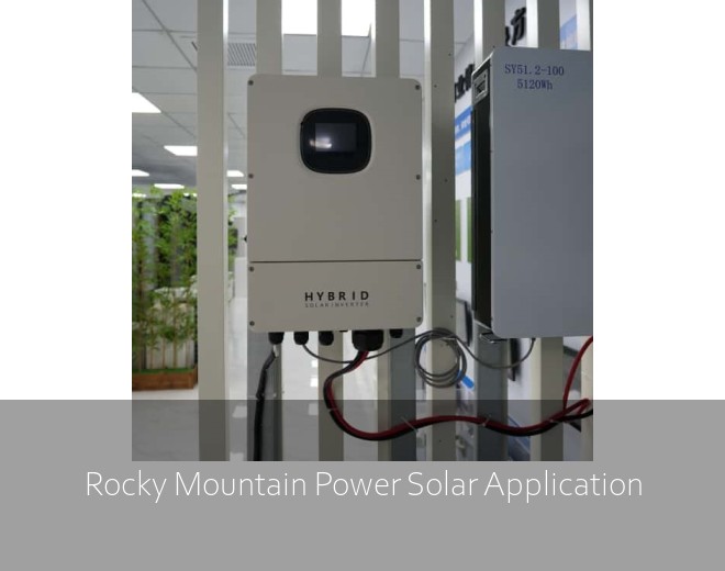 Rocky Mountain Power Solar Application